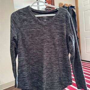 Saint John's Bay Active Charcoal V-Neck Sweatshirt